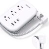 61chHJJsm3L._AC_SL1500_.jpg BESHON Flat Plug Power Strip, 3 Outlets with 3 USB Ports(2 USB C), Ultra Flat 3.2ft Wrapped Around Extension Cord for Cruise Ship, Travel, Dorm Room Essentials