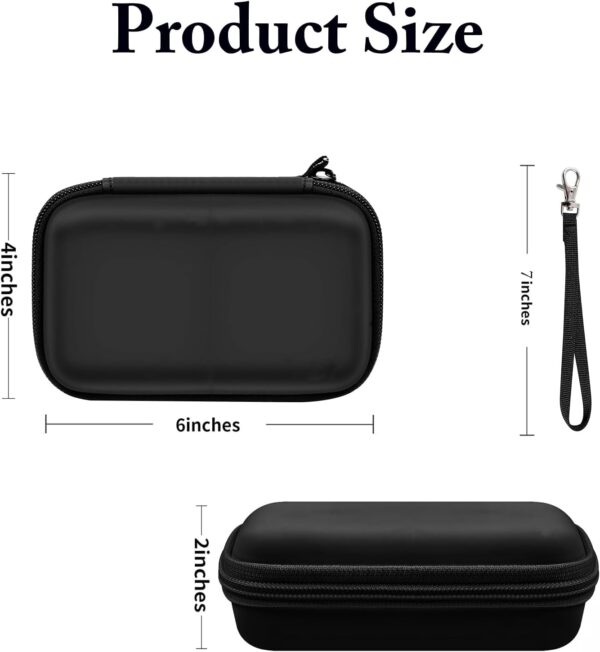 Travel Case for UCOMX/Anker MagGo 3-in-1 Charging Station, Magnetic Foldable Station Storage Holder Bag, Cable Charger Organizer Case for Apple Watch Fast Charger Cable and Adapter, Box Only(Black)