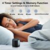 61fy4WjX3PL._AC_SL1200_.jpg Portable Sound Machine Mini White Noise Machine with 30 Soothing Sounds for Newborn Kids Adults Rechargeable Sleep Brown Noise Machine with 4 Timers Memory Function for Travel Camping Home and Office
