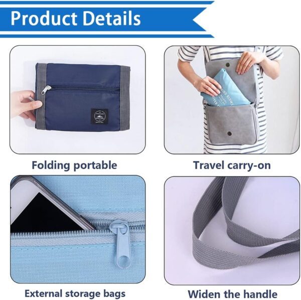 61gkLt3Y03L._AC_SL1001_.jpg 4PCS Foldable Travel Duffel Bag Tote Carry on Luggage Bag Spirit Airlines Personal item Sports Gym Bag Water Resistant Weekender Overnight Bags for Women and Men (Mix Colors)
