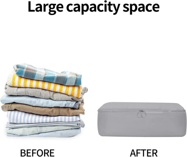 61kTOdoT9xL._AC_SL1500_.jpg Travel Packing Cubes 6 Set, Lightweight Luggage Organizers, Essential Accessories for Clothes Shoes Electronics Cosmetics Toiletries(Grey)