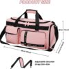 61lk5r1BkTL._AC_SL1500_.jpg MAXTOP Gym Bag for Women Travel Duffle Carry On Tote Weekender Bag Large Capacity Pink Overnight Bag With Shoe Compartment Gym Tote with Dry and Wet Separation