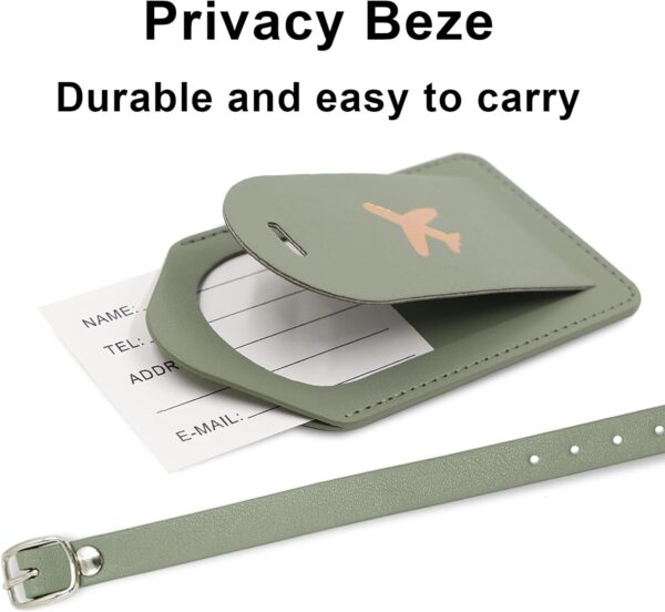 61mNPnNJ3kL._AC_SL1500_.jpg Melsbrinna Rfid Passport Holder for Travel women/Men Set Travel Suitcase Tag, Cute Passport Wallet Rfid Blocking Card Slots, Rfid Passport Cover/CaseTravel Wallet (Green)