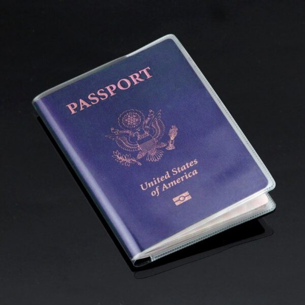 Owfeel 5pcs Frosted Plastic Passport Cover Passport Protector+10pcs Clear Plastic ID Credit Card Holder