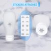 61oaeJ-yVGL._SL1500_.jpg TSA Approved Travel Bottles Set for Toiletries Travel Size Containers Kit 4 Pack Portable Leak Proof Refillable Squeeze Cosmetic Airplane Essential Shampoo Hair Conditioner Body Lotion Bath Shower Gel