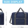 For Spirit Airlines Personal Item Bag 18x14x8 Foldable Carry on Bags for Airplanes Travel Duffel Bags for Women and Men