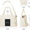 61r7nEmKfZL._AC_SL1491_.jpg ETRONIK Gym Bag for Women, Personal Item Travel Bag with Shoes Compartment, Weekender Overnight Duffel Bag with Wet Pocket & USB Charging Port, Carry On Bag for Women, Travel, Gym, Weekend (Beige)