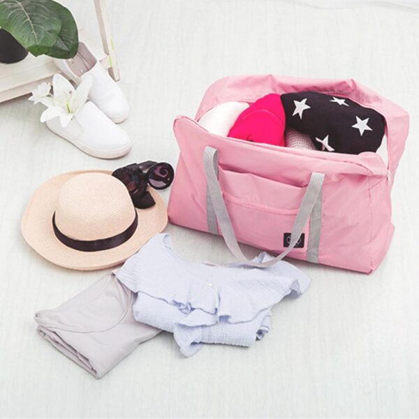 61sgeeV7FL._AC_SL1500_.jpg 4PCS Foldable Travel Duffel Bag Tote Carry on Luggage Bag Spirit Airlines Personal item Sports Gym Bag Water Resistant Weekender Overnight Bags for Women and Men (Mix Colors)