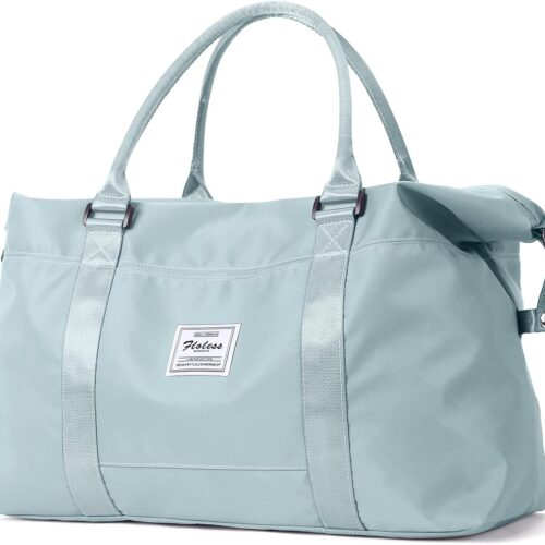 Sport Travel Duffle Bag Large Gym Tote Bag for Women, Weekender Carry on Bag for Airplane, Ladies Beach Overnight Bag Waterproof Luggage Bag with Wet Pocket