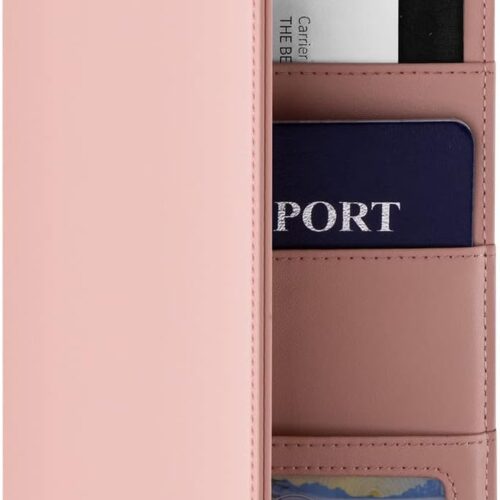 61x-mzzuC5L._AC_SL1500_.jpg VULKIT Passport Holder Wallet RFID Blocking Travel Wallet for Men & Women