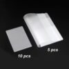 Owfeel 5pcs Frosted Plastic Passport Cover Passport Protector+10pcs Clear Plastic ID Credit Card Holder