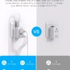 European Travel Plug Adapter for International, HANYCONY Italy Spain Power Adapter 2 Outlets 2 USB C Ports, Type C Adapter Travel Cruise Essentials for US to Most Europe France Germany EU, 2 Pack