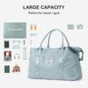 61xjEJqNO6L._AC_SL1500_.jpg Sport Travel Duffle Bag Large Gym Tote Bag for Women, Weekender Carry on Bag for Airplane, Ladies Beach Overnight Bag Waterproof Luggage Bag with Wet Pocket