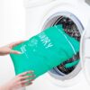 2 Pcs Large Travel Laundry Bags - Waterproof Wet/Dry, Washable, Drawstring, Bathing Suit, Workout, Gym Clothes, Swimming, Yoga - Green, Grey