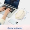 BAGSMART Cord Organizer Travel Cable Bag, Compact Tech Electronic Organizer Travel Case, Essentials for Charger, Cable, Phone, Flash drive - Beige