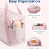 BAGSMART For Spirit Airlines Personal Item Bag, 23L Foldable Weekender Bags for Women Gym Tote Overnight Bag for Travel