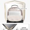 71-aNK3QhNL._AC_SL1500_.jpg LOVEVOOK Laptop Backpack Purse for Women, Work Travel Computer Bags, College School Backpack for Student Girl, Quilted Casual Daypack with USB Port, Fit 15.6 Inch Laptop, Black