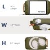 71-i41gTtXL._AC_SL1500_.jpg Tech Bag Organizer - Small Electronics Organizer Pouch for Travel - Premium Travel Case with Leather Accents - Mesh Pocket for Cables, Cords and Chargers (Green)