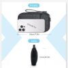 71-isWfPzGL._AC_SL1500_.jpg BAGSMART Cord Organizer Travel Cable Organizer Bag Tech Electronic Organizer Travel Case, Travel Essentials for Charger, Cable, Phone, Flash drive, Single Layer - Black