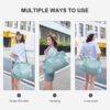 71-m5jer3JL._AC_SL1500_.jpg Sport Travel Duffle Bag Large Gym Tote Bag for Women, Weekender Carry on Bag for Airplane, Ladies Beach Overnight Bag Waterproof Luggage Bag with Wet Pocket