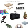 7108lm9BGUL._AC_SL1416_.jpg Extra Large Storage Duffle Bag with Zippers and Handles, Big Foldable Duffle Bag for Travel