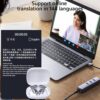 7109SsvVZFL._AC_SL1001_.jpg One-Click Translator Earbud, Language Translator Earbuds, A38 Wireless Translation Earbuds Real Time, AI Translation Earbuds, OWS Ear Bud Translator Device for Business Travel (White)