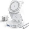 710KYL3n6L._AC_SL1500_.jpg Wireless Charger for MagSafe, AC Island 5-in-1 Portable Travel Charging Station, 15W Max Fast Foldable Magnetic Stand, Evolved for iPhone 16/15/14/13 Series, Apple Watch, AirPods (with 35W Adapter)
