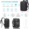 710r0MsAbEL._AC_SL1500_.jpg BANGE Airback Backpack with electronic scaleVacuum Compression Travel Backpack,Expandable Backpacks with Pump for Airplanes (With Air Pump)