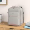 710rXdGiveL._AC_SL1500_.jpg LOVEVOOK Carry on Travel Backpack, 40L Waterproof Large 17inch Laptop Luggage Daypack as Personal Item Flight Approved, Business Weekender Overnight with 3 Packing Cubes, Light gray-Pink