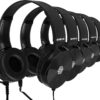 711-gbTVVyL._AC_SL1500_.jpg Classroom Headphones Bulk 5 Pack, Student On Ear Color Varieties, Comfy Swivel Earphones for Library, School, Airplane, Kids, for Online Learning and Travel, Noise Stereo Sound 3.5mm Jack (Black)