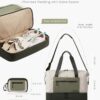 711Tzqqr9LL._AC_SL1500_.jpg LOVEVOOK Weekender Bags for Women, Puffer Travel Duffel Bags for Woman, Large Hospital Bag for Women Labor Delivery with Shoe Compartment, Carry On Overnight Bag, Personal Item Travel Bag for Airplane