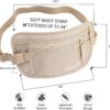 Money Belt for Travel - Hidden Travel Pouch Protect Your Credit and Money With RFID Blocking Passport Holder Waist Wallet (Khaki)