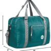 712cAfLY3L._AC_SL1500_.jpg WANDF For Spirit Airlines Personal Item Bag 18x14x8 Foldable Travel Duffel Carry on Weekender Overnight for Women Men
