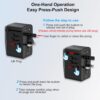 712l7lsDWVL._AC_SL1500_.jpg Universal Travel Adapter, PD 35W 7 in 1 International Power Plug Adapter with 7.0A 4 USB-C and 2 USB-A Fast Wall Charger, Worldwide AC Outlet for US Europe UK AUS (Black+Silver)