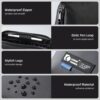 712xHKZtfwL._AC_SL1500_.jpg RIGHT AWAY Electronic Organizer, Travel Tech Pouch with Water Resistant Storage -Cord Organizer Bag to Carry Phone, Charger, Hard Drive, Power Bank & Accessorie Travel Essentials(BLACK)