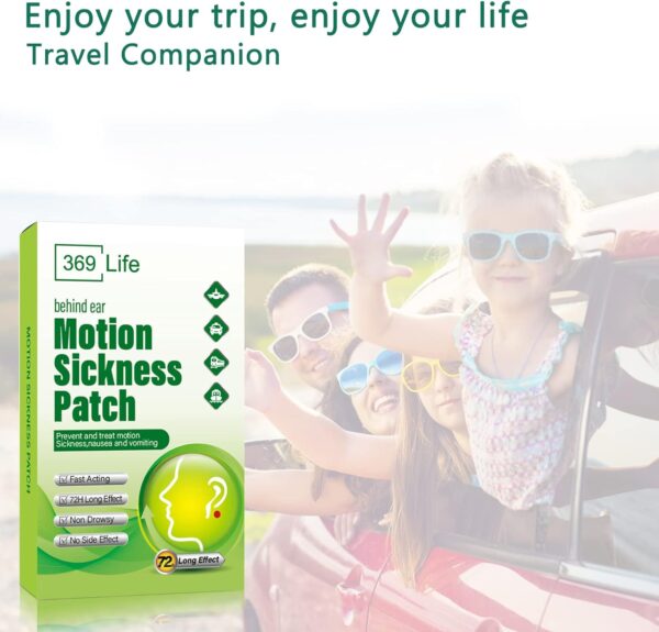 7136xOVyTsL._AC_SL1500_.jpg Motion Sickness Patches for Car and Boat Rides, Ships, Cruise and Airplane & Other Forms of Transport - Travel Essentials, for Adults and Kids (24 Count)