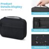 714WUzynpsL._AC_SL1500_.jpg Electronics Organizer Bag, Portable Cable Organizer Case Travel Electronic Accessories Storage Case - Travel storage bag for Cables, Chargers, Phone, SD Cards - Black