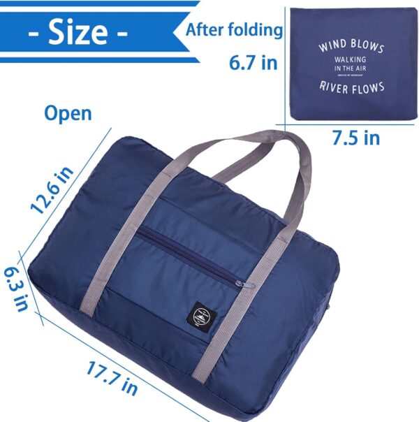 714b2ktu2dL._AC_SL1500_.jpg 4PCS Foldable Travel Duffel Bag Tote Carry on Luggage Bag Spirit Airlines Personal item Sports Gym Bag Water Resistant Weekender Overnight Bags for Women and Men (Mix Colors)
