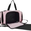 DALIX 21" Blank Sports Duffle Bag Gym Bag Travel Duffel with Adjustable Strap in Pink