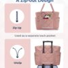 BAGSMART Tote Bag for Women, Puffer Work Tote with Zipper, Travel Essentials Quilted Nurse Travel Hospital Bag