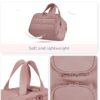 715s2UQhfYL._AC_SL1500_.jpg BAGSMART Travel Toiletry Bag, Lightweight Large Wide-open Travel Bag for Women, Puffy Cosmetic Makeup Bag Organizer with Handle for Accessories,Essentials, Toiletries, Dark Pink