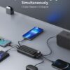 715t75Su8LL._AC_SL1500_.jpg Portable Charger with Built in Cables, Portable Charger with Cords Wires Slim 10000mAh Travel Essentials Battery Pack 6 Outputs 3A High Speed Power Bank for iPhone Samsung Pixel LG Moto iPad