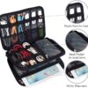 716-vpWOw5L._AC_SL1500_.jpg BUBM Double Layer Electronic Accessories Organizer, Travel Gadget Bag for Cables, USB Flash Drive, Plug and More, Perfect Size Fits for iPad Mini (Medium, Black)
