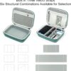 7161tU9KkiL._AC_SL1500_.jpg EVA Electronic Accessories Storage Case Large Shockproof Waterproof Storage Bag for Electronics Organizer Portable Cable Storage Bag for Travel or Work (Green, Double Layer)