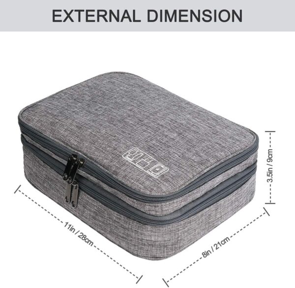 7163q5U3yUS._AC_SL1200_.jpg Electronics Organizer, Jelly Comb Electronic Accessories Cable Organizer Bag Waterproof Travel Cable Storage Bag for Charging Cable, Power Bank, iPad