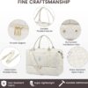 LOVEVOOK Travel Duffle Bag,Weekender Bags for Women with Shoe Compartment，Carry on Overnight Bag with Toiletry Bag,Gym Duffel Bag with Wet Pocket, Hospital Bags for Labor and Delivery