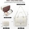 LOVEVOOK Travel Duffle Bag,Weekender Bags for Women with Shoe Compartment，Carry on Overnight Bag with Toiletry Bag,Gym Duffel Bag with Wet Pocket, Hospital Bags for Labor and Delivery