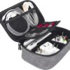 717HbBUJXOL._AC_SL1500_.jpg sisma Electronics Cords Organizer Tech Accessories Storage Case Travel Small Carrying Bag for Charging Cables Adapter USB Plugs Power Cord Leads - Grey 1680d