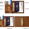 Premium Leather Passport Holder for Travel - RFID Blocking Passport Wallet for Men & Women, Passport Cover with Card Slots, ID Window - Business Travel, Airport Security, Gift for Travelers