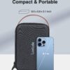 Luxtude Electronic Organizer Travel Case, Double Layer Tech Organizer Travel Case, Hard Charger Organizer, Travel Cable Organizer, Tech Bag, Travel Essentials for Charger/Mouse/Cash/Card, Tech Gifts